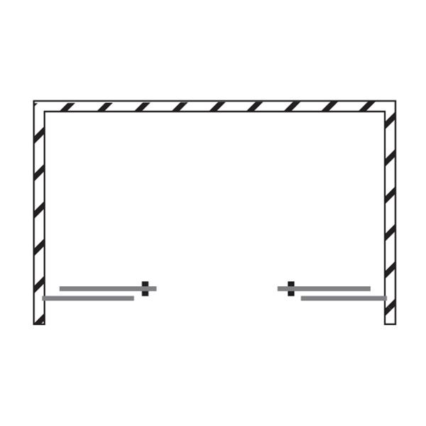 Str&oslash;mberg Slide 32 skyded&oslash;r nichel&oslash;sning 1400mm � Mat sort