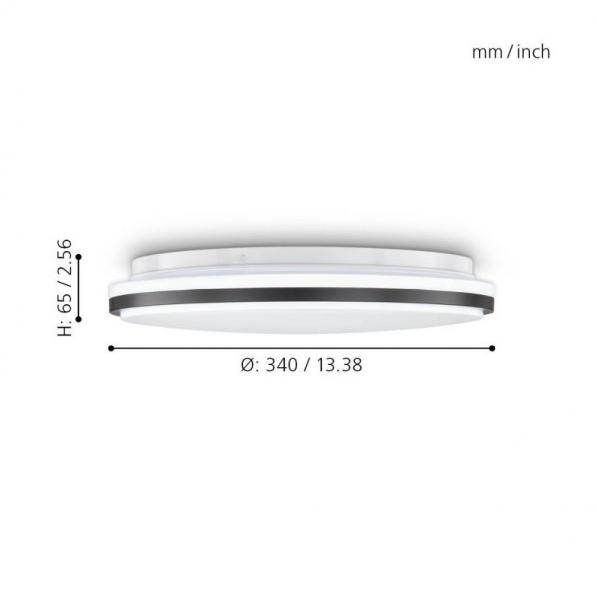 Eglo Marunella v&aelig;g- og loftslampe