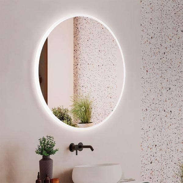 Cass&oslash;e Ravenna rundt spejl m/lys og touch &Oslash;60