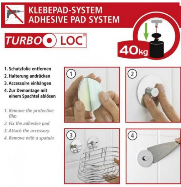 Wenko Sare væghængt toiletspand m/softclose - Krom Wenko Sare væghængt toiletspand m/softclose - Krom