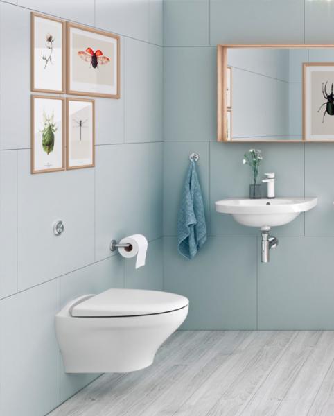 Gustavsberg 5560 Nautic 60 h&aring;ndvask t/v&aelig;g - Uden overl&oslash;b - 1 hanehul - Ceramic+