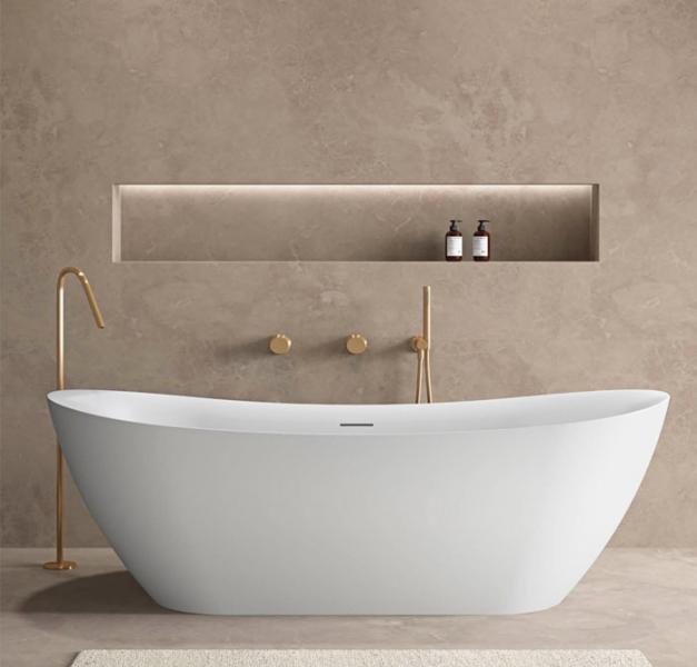 Kriss Noble fritstående badekar - Mat hvid Kriss Noble fritstående badekar - Mat hvid