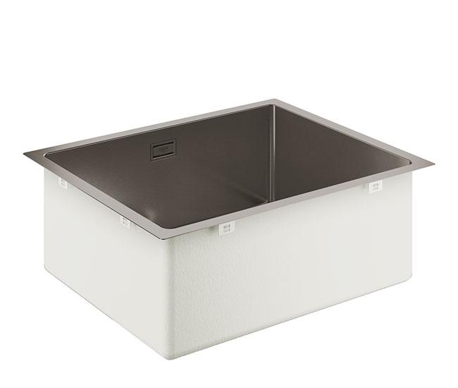 Grohe K700U rustfri stålvask - Børstet Hard Graphite Grohe K700U rustfri stålvask - Børstet Hard Graphite