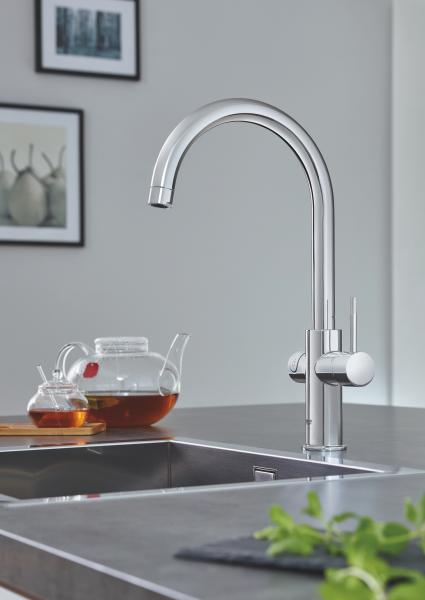 Grohe Red II Duo køkkenbatteri m/3L vandvarmer og C-tud - Krom Grohe Red II Duo køkkenbatteri m/3L vandvarmer og C-tud - Krom
