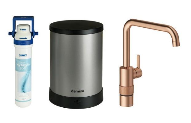 Damixa Silhouet Instant kogende køkkenarmatur - Børstet kobber Damixa Silhouet Instant kogende køkkenarmatur - Børstet kobber