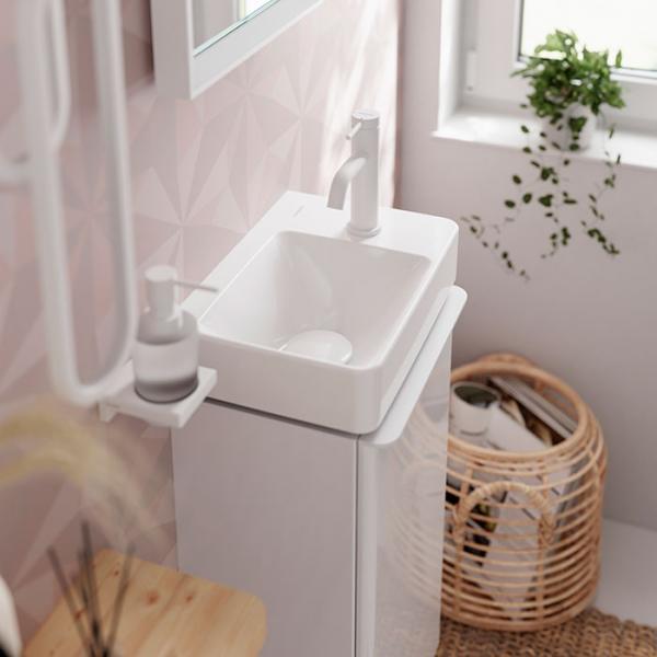 hansgrohe Pulsify S Puro 1jet & Tecturis komplet pakke til badev&aelig;relset - Mat hvid