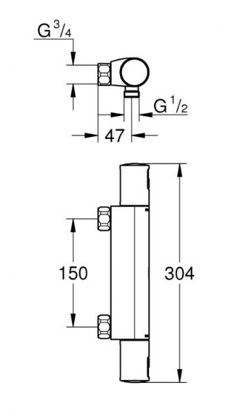 Grohe Eco komplet pakke til badev&aelig;relset 2 - Krom