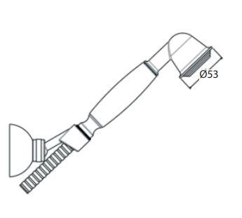 Lavabo Retro badekararmatur m/håndbruser - Messing natur Lavabo Retro badekararmatur m/håndbruser - Messing natur