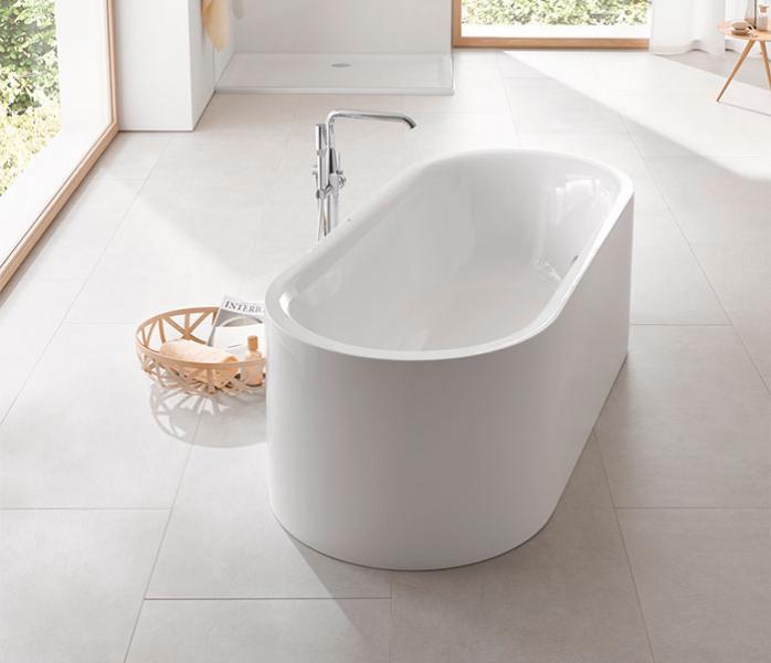 Grohe Essence komplet fritstående badekararmatur - Krom Grohe Essence komplet fritstående badekararmatur - Krom