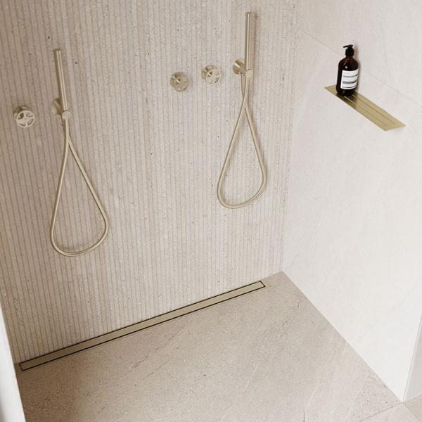 Unidrain Reframe s&aelig;behylde - B&oslash;rstet st&aring;l