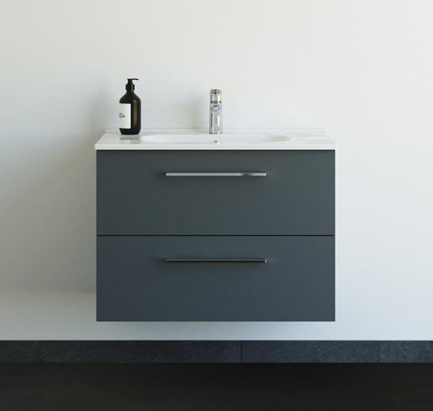 Dansani Mido+ 80 m&oslash;bels&aelig;t m/Kantate vask - Mat gr&aring;