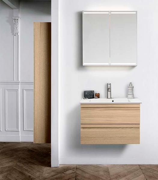 Dansani Level spejlskab 60 m/LED og lysstyring - Hvid mat Dansani Level spejlskab 60 m/LED og lysstyring - Hvid mat