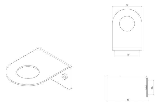 Toni Copenhagen sæbeholder single - Ægte messing Toni Copenhagen sæbeholder single - Ægte messing
