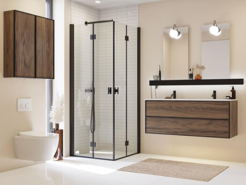 Dansani Bubble LED-lampe til spejl m/lysstyring &Oslash;120mm - Mat sort