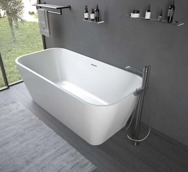 Ideavit Delia fritst&aring;ende badekar 1700 x 800 mm - Mat hvid