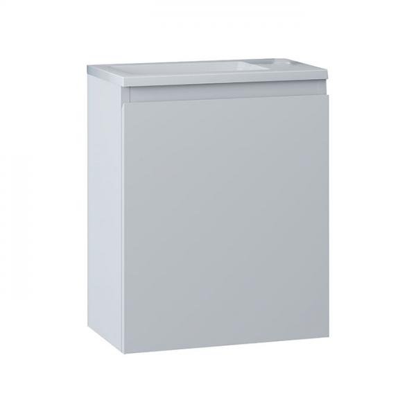 Nortiq Pisa 40 One-box m&oslash;bels&aelig;t m/l&aring;ge og spejl - Mat hvid