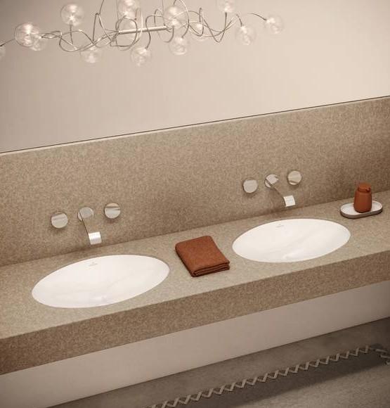 Villeroy & Boch Evana 50 h&aring;ndvask t/underlimning - Med overl&oslash;b