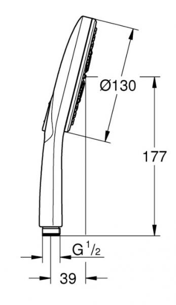 Grohe Rainshower SmartActive komplet brusesystem - 900 mm - B&oslash;rstet warm sunset