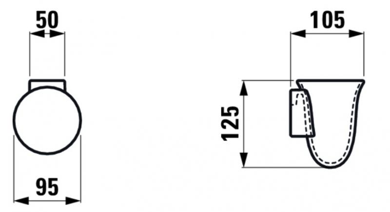 Laufen The New Classic tandb&oslash;rsteholder inkl. monteringss&aelig;t - Hvid