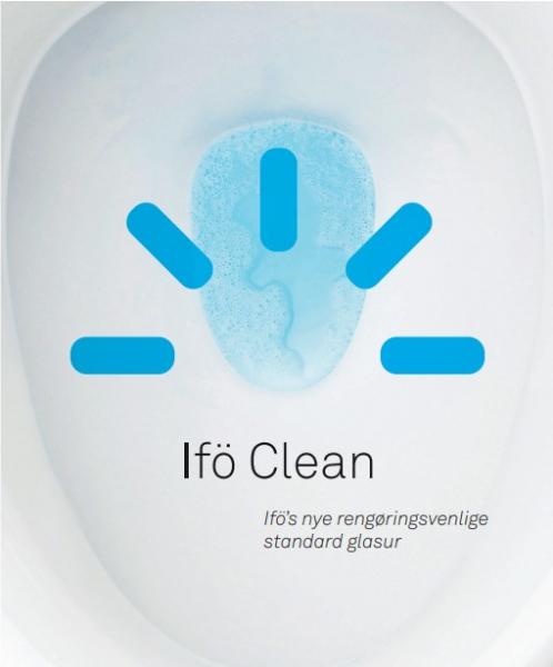 If&ouml; Spira 6260 gulvtoilet m/Rimfree, If&oslash; Clean og Sensor skyl - Batteri