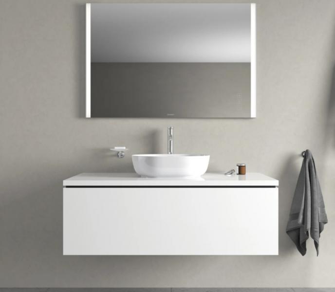 Duravit Luv 60 fritst&aring;ende bowlevask - Uden hanehul - Wondergliss