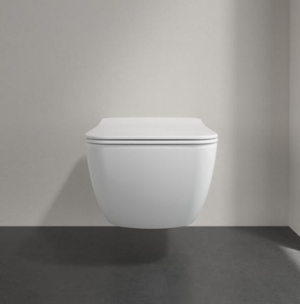 Villeroy & Boch Venticello Rimless v&aelig;gh&aelig;ngt toilet m/Ceramic+ - Hvid
