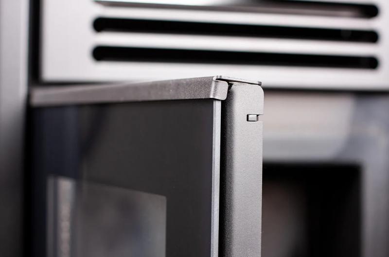 Lang&aring; Karen Tr&aelig;pilleovn 40 kg pilletank - Sort