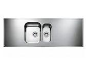 Stålbordplader med vask