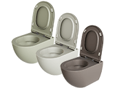 Farvet toilet & h�ndvask